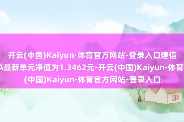 开云(中国)Kaiyun·体育官方网站-登录入口建信弘利生动竖立搀杂A最新单元净值为1.3462元-开云(中国)Kaiyun·体育官方网站-登录入口