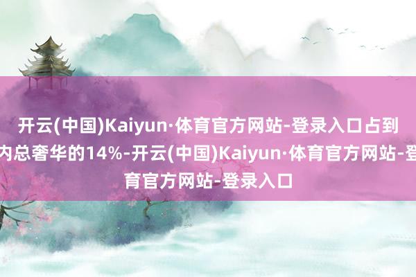 开云(中国)Kaiyun·体育官方网站-登录入口占到陈诉期内总奢华的14%-开云(中国)Kaiyun·体育官方网站-登录入口
