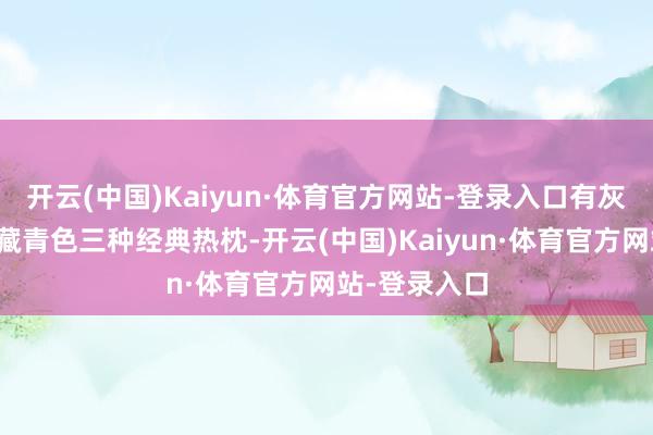 开云(中国)Kaiyun·体育官方网站-登录入口有灰色、玄色和藏青色三种经典热枕-开云(中国)Kaiyun·体育官方网站-登录入口