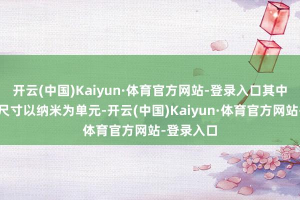 开云(中国)Kaiyun·体育官方网站-登录入口其中晶体管的尺寸以纳米为单元-开云(中国)Kaiyun·体育官方网站-登录入口