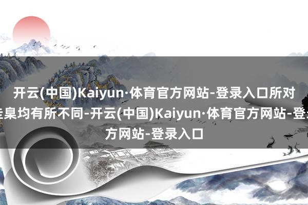 开云(中国)Kaiyun·体育官方网站-登录入口所对应的圭臬均有所不同-开云(中国)Kaiyun·体育官方网站-登录入口